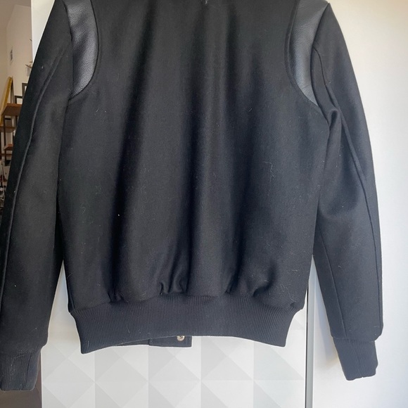 Straight to Hell Jet Jacket Black wool with black leather detail - Small - Picture 12 of 12